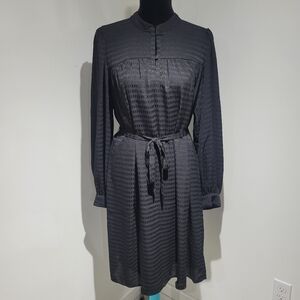 Vero Moda Black Long Sleeve Belted Dress